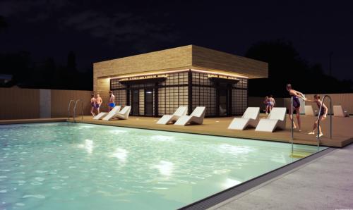 Visualization of the Swimming pool